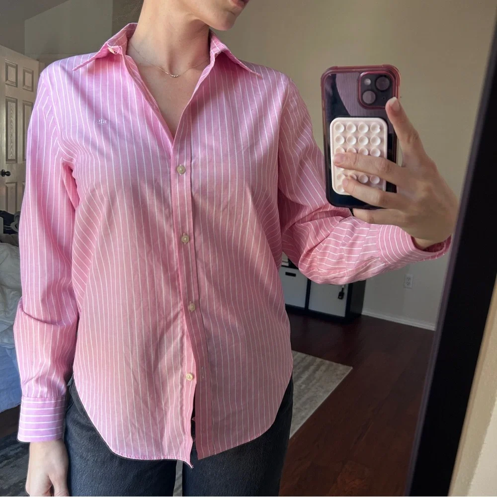 Ralph Lauren Striped Button Down - Picture 2 of 5